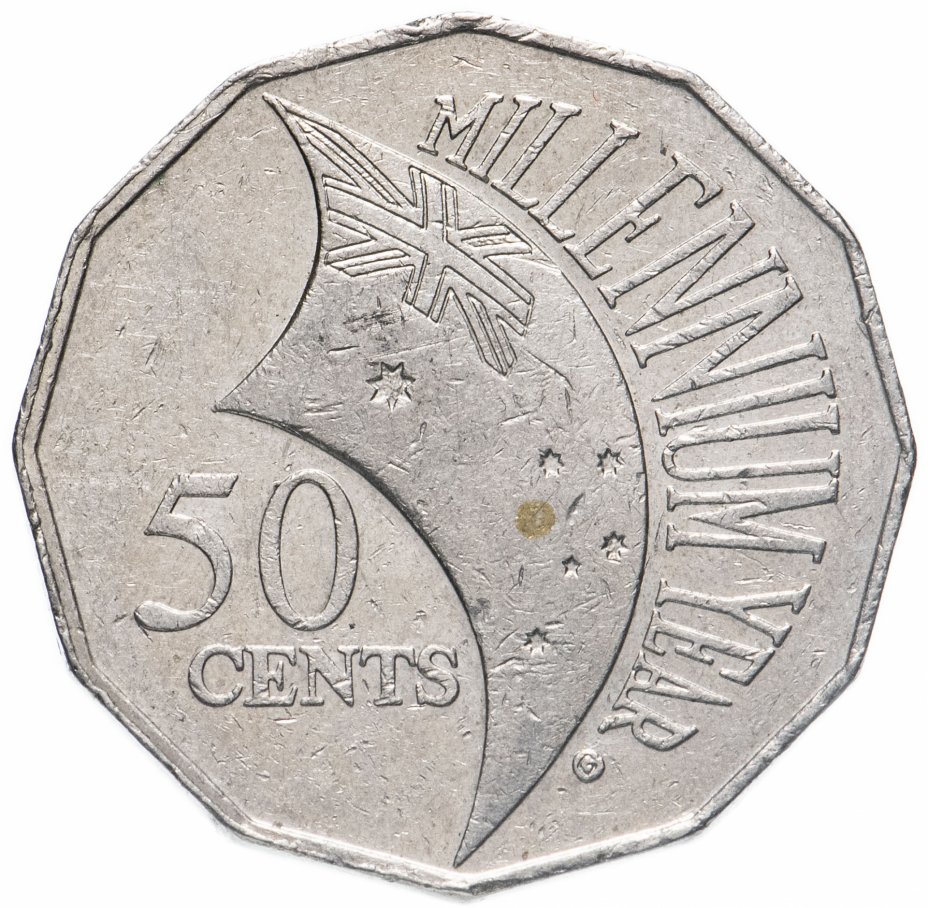 купить Австралия 50 центов (cents) 2000 Смена тысячелетия - 2000 год