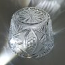 Купить Салатник с резным геометрически декором, хрусталь, алмазная грань, СССР, 1970-1990 гг.