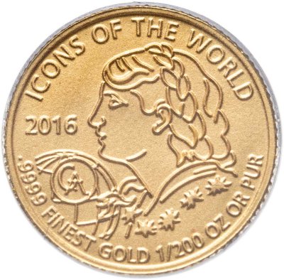 купить Руанда 10 франков 2016 Швейцарское золото Вренели