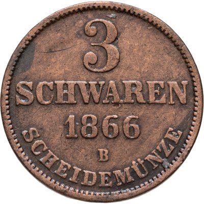 купить Ольденбург 3 шварена (schwaren) 1866