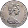 Купить Остров Мэн 1 крона 1983 "200 лет полёту человека - Воздушный шар"