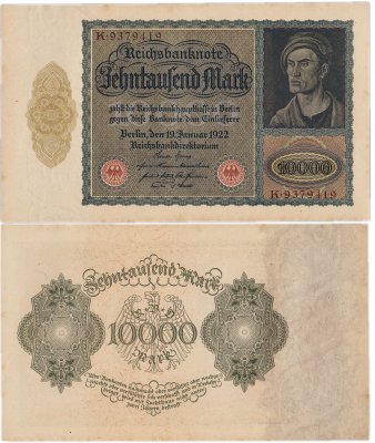 купить Германия 10000 марок 1922 год (Pick 71)