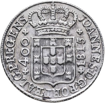 купить Португалия 400 реалов 1815 "Новый крузадо"