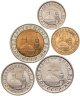 Купить Набор из 5 монет 10 и 50 копеек, 1, 5 и 10 рублей 1991