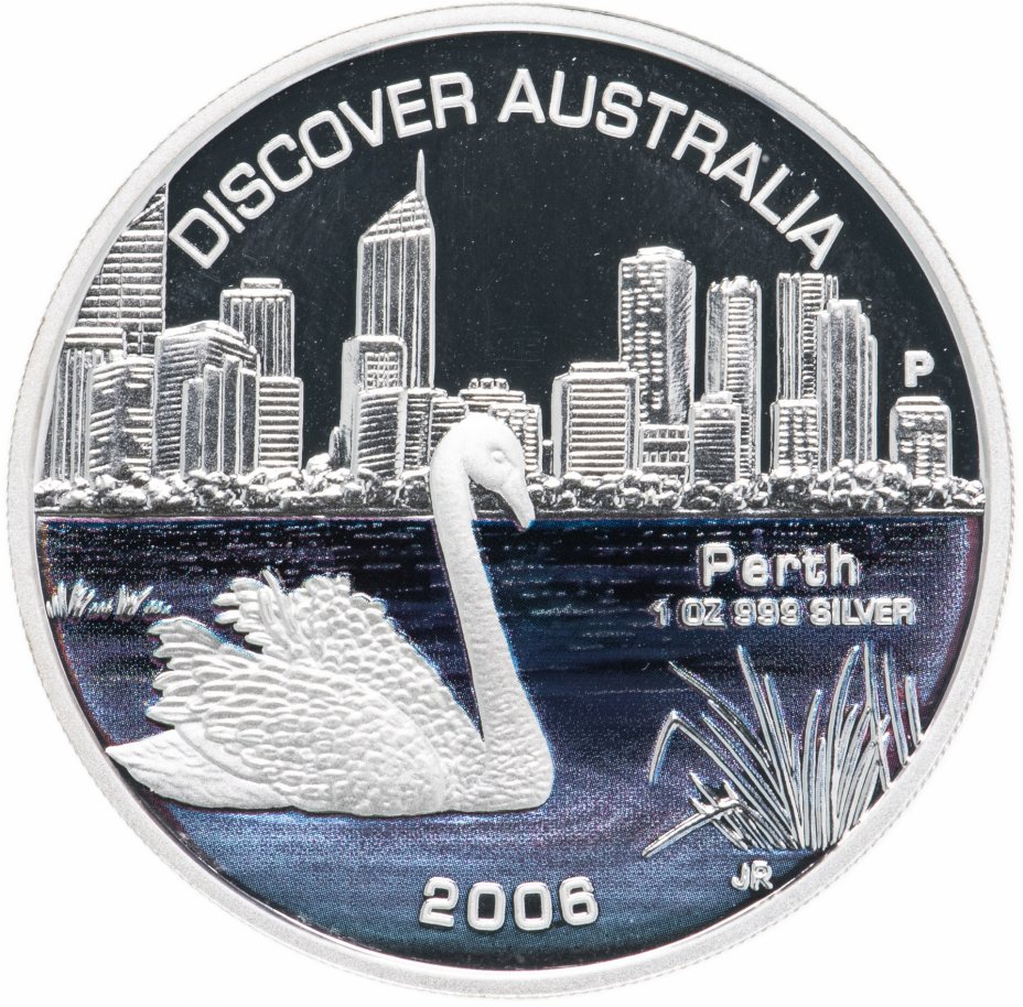 купить Австралия 1 доллар 2006  "Перт. Лебедь"
