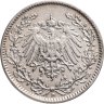 Купить Германия 1/2 марки (mark) 1916 Знак монетного двора: "D" - Мюнхен