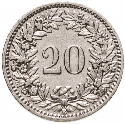 купить Швейцария 20 раппенов (rappen) 1920