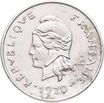 купить Новые Гебриды 10 франков (francs) 1970