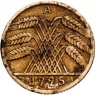 Купить Германия 10 рейхспфеннигов (reichspfennig) 1925 знак монетного двора "A" — Берлин