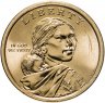 Купить США 1 доллар (dollar) Р 2021 "Коренные Американцы - Коренные американцы в армии США", знак монетного двора Р - Филадельфия