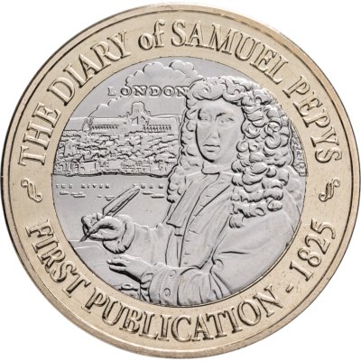 купить Джерси 2 фунта 2025 "200 лет публикации дневника Сэмюэля Пипса"
