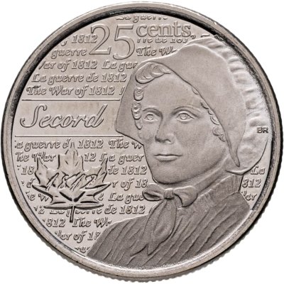 купить Канада 25 центов (cents) 2013 "Война 1812 года - Лора Секорд"