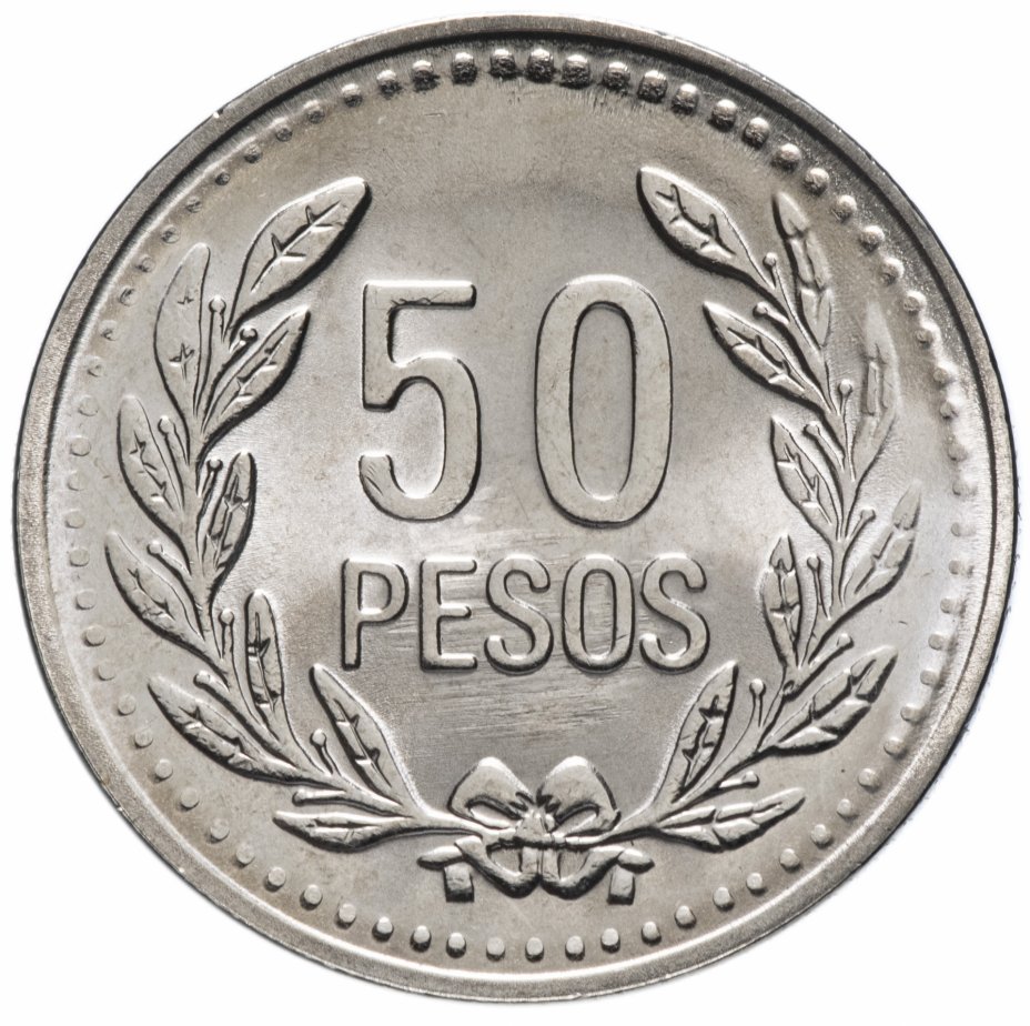 купить Колумбия 50 песо (pesos) 2010