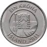 Купить Исландия 1 крона 2011