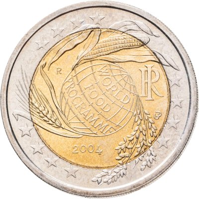 купить Италия 2 евро (euro) 2004 "50 лет Всемирной Продовольственной программы"
