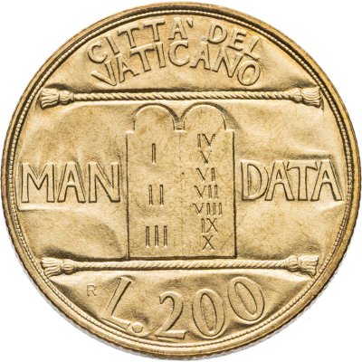купить Ватикан 200 лир (lire) 1993
