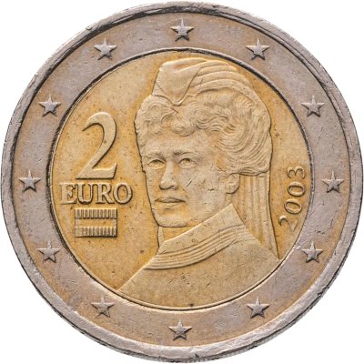 купить Австрия 2 евро (euro) 2003