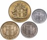 Купить Исландия - набор монет (4 шт) 1957-1975 год