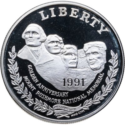 купить США 1 доллар 1991 "Mount Rushmore (50 лет Национальному мемориалу Рашмор)"