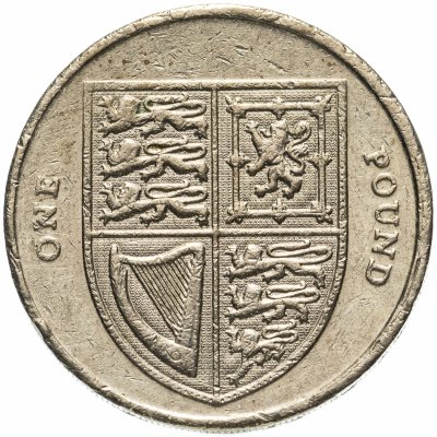 Купить Великобритания 1 фунт (pound) 2009-2014, случайная дата