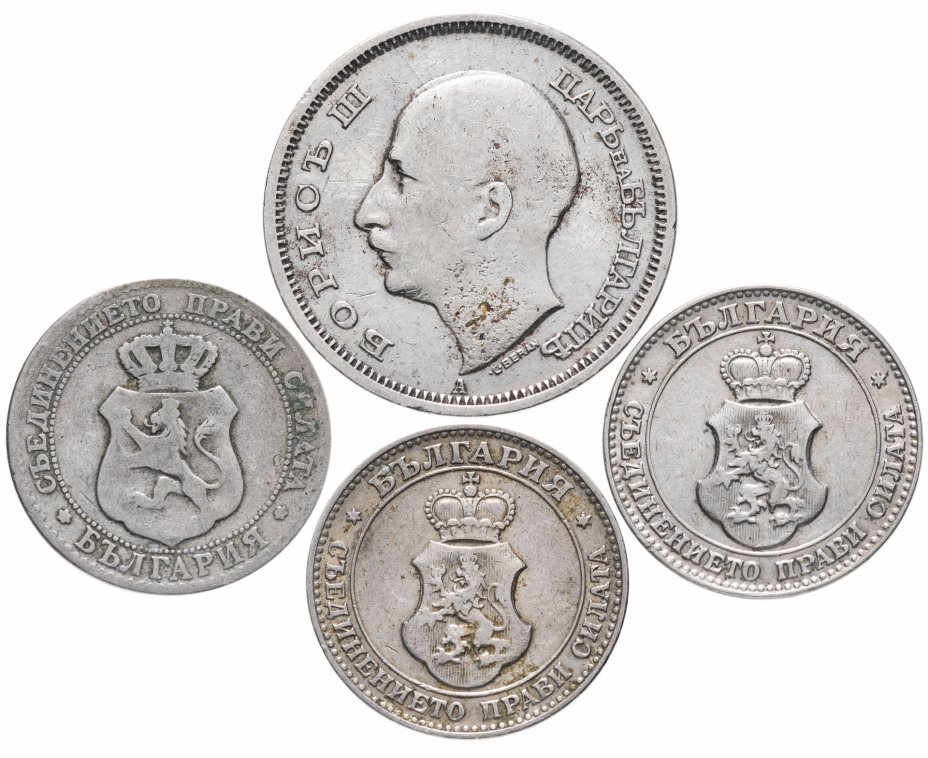 купить Болгария набор из 4-х монет 1888-1940