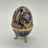 Купить Яйцо-шкатулка декорированная изображением цветов, фарфор, деколь, золочение, Западная Европа, 1990-2010 гг.