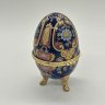 Купить Яйцо-шкатулка декорированная изображением цветов, фарфор, деколь, золочение, Западная Европа, 1990-2010 гг.