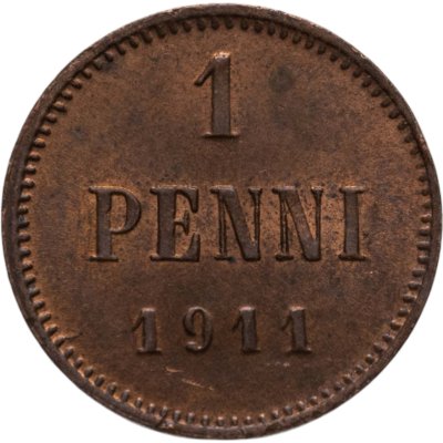 купить 1 пенни (penni) 1911 Российская Финляндия