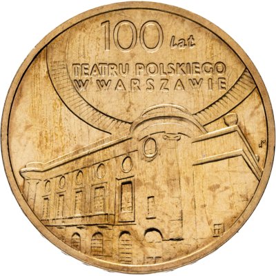 купить Польша 2 злотых 2013 "100 лет Польскому театру в Варшаве"