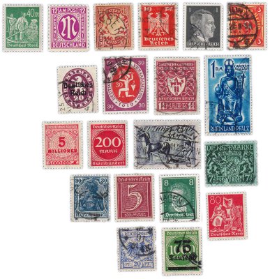 купить Германия набор из 20 марок "Третий Рейх и Веймарская республика"