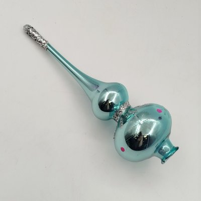 купить Игрушка елочная "Пика" (навершие/наконечник на елку), стекло, роспись, СССР, 1980-1990 гг.