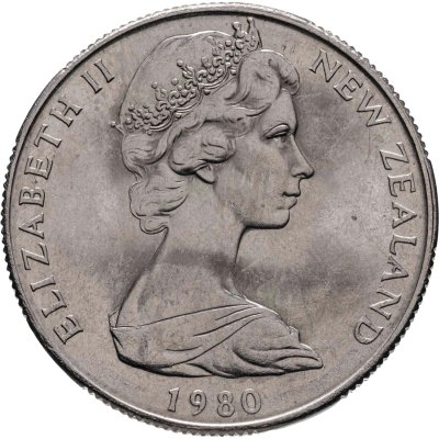 купить Новая Зеландия 50 центов (cents) 1980
