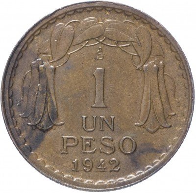 купить Чили 1 песо 1942