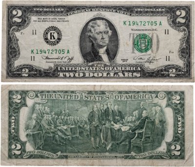 купить США 2 доллара 1976 года (Pick 461) K-Даллас