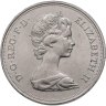 Купить Великобритания 25 пенсов (pence) 1972 "Королевская серебряная свадьба"