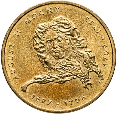 купить Польша 2 злотых 2002 Польские Короли - Август II Сильный