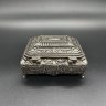 Купить Шкатулка на ножках с рельефным декором в стиле неорококо, металл, бархат, Западная Европа, 1970-2000 гг.