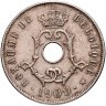 Купить Бельгия 25 сантимов (centimes) 1909 Надпись на французском - 'BELGIQUE'