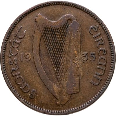 купить Ирландия 1/2 пенни (penny) 1935