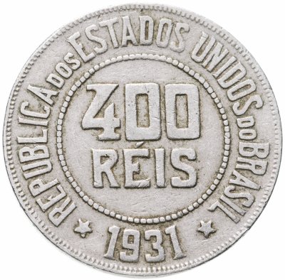купить Бразилия 400 рейс (reis) 1931