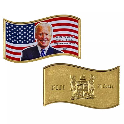 купить Фиджи 50 центов 2021 Джо Байден