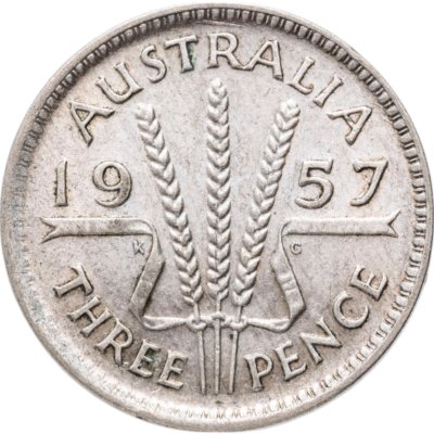 купить Австралия 3 пенса (pence) 1957