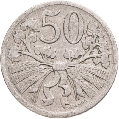 купить Чехословакия 50 геллеров (haleru) 1924