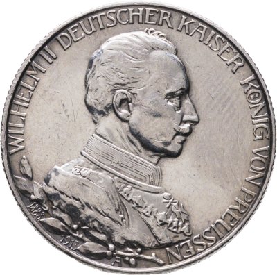 купить Германская империя, Пруссия 2 марки (mark) 1913 "25 лет правлению Вильгельма II"
