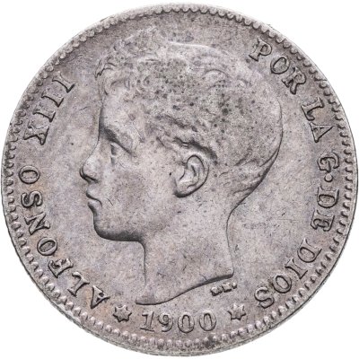 купить Испания 1 песета (peseta) 1900