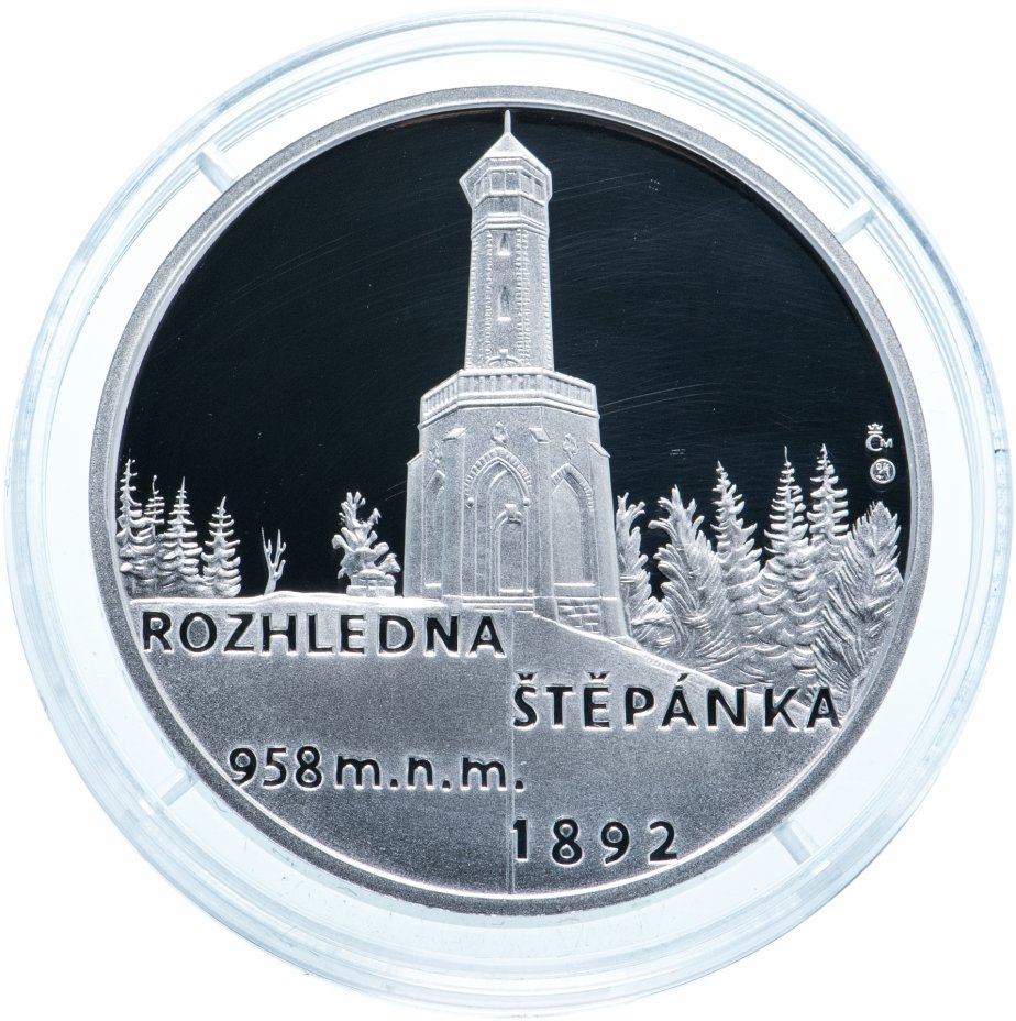 купить Медаль Чехия "Архитектурные памятники Чехии" в футляре с сертификатом