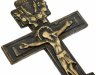 Купить Крест киотный "Распятие Христово", бронза, литье, Российская Империя, 1870-1910 гг.