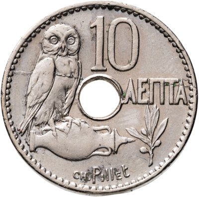 купить Греция 10 лепт 1912