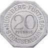 Купить Германия (Нюрнберг) нотгельд  20 пфеннигов 1919 "Памятник Петеру Хенляйну"