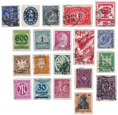 купить Германия набор из 20 марок "Третий Рейх и Веймарская республика"